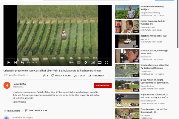 Urlaubsimpressionen vom Castellhof